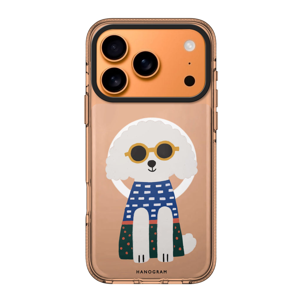 Poodle Peace Vibes dog animal cute playful iPhone 17 Pro Max ultra clear case
