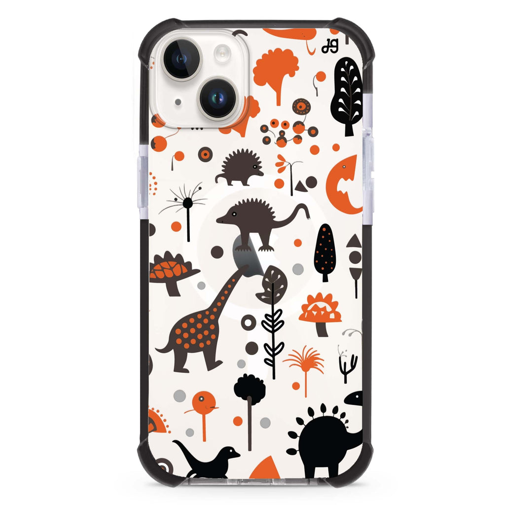 Jurassic Joy iPhone 13 Mini MagSafe Compatible Ultra Shockproof Case