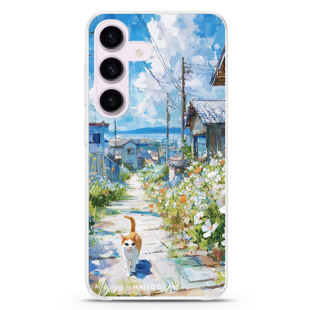 Flowers by the Path Samsung Galaxy Ultra Clear Case