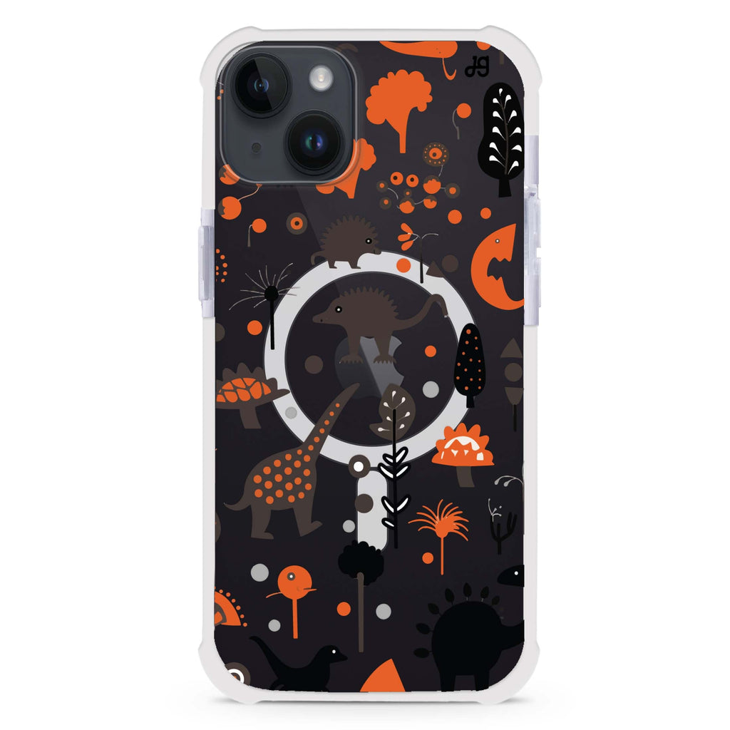 Jurassic Joy iPhone 15 Plus MagSafe Compatible Ultra Shockproof Case