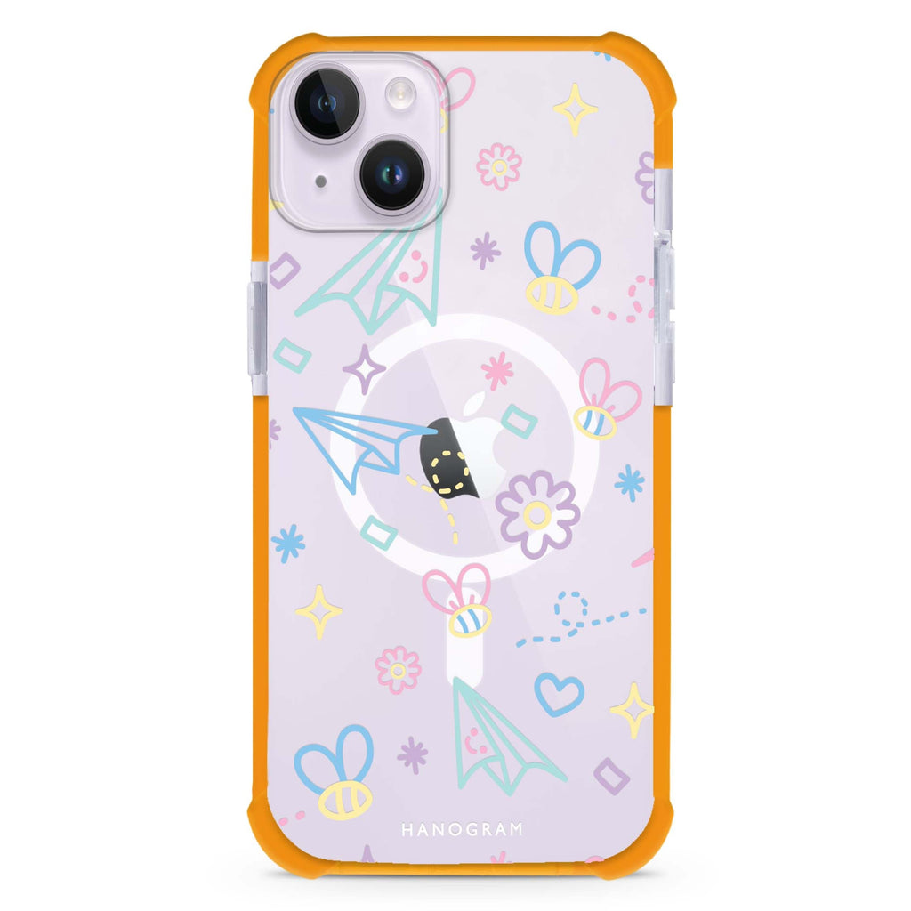 Playful Patterns iPhone 15 Plus MagSafe Compatible Ultra Shockproof Case