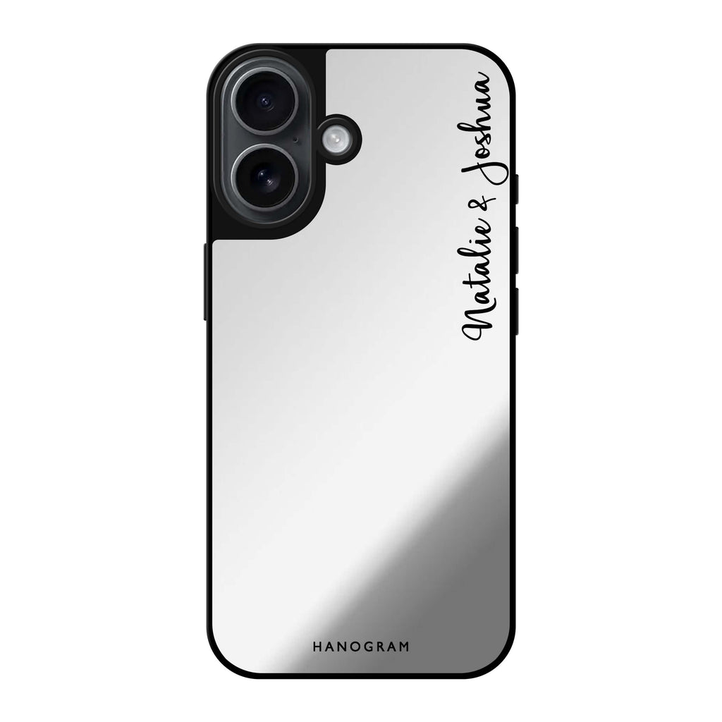 Reflective iPhone 16 Mirror Case –Me & You II Design