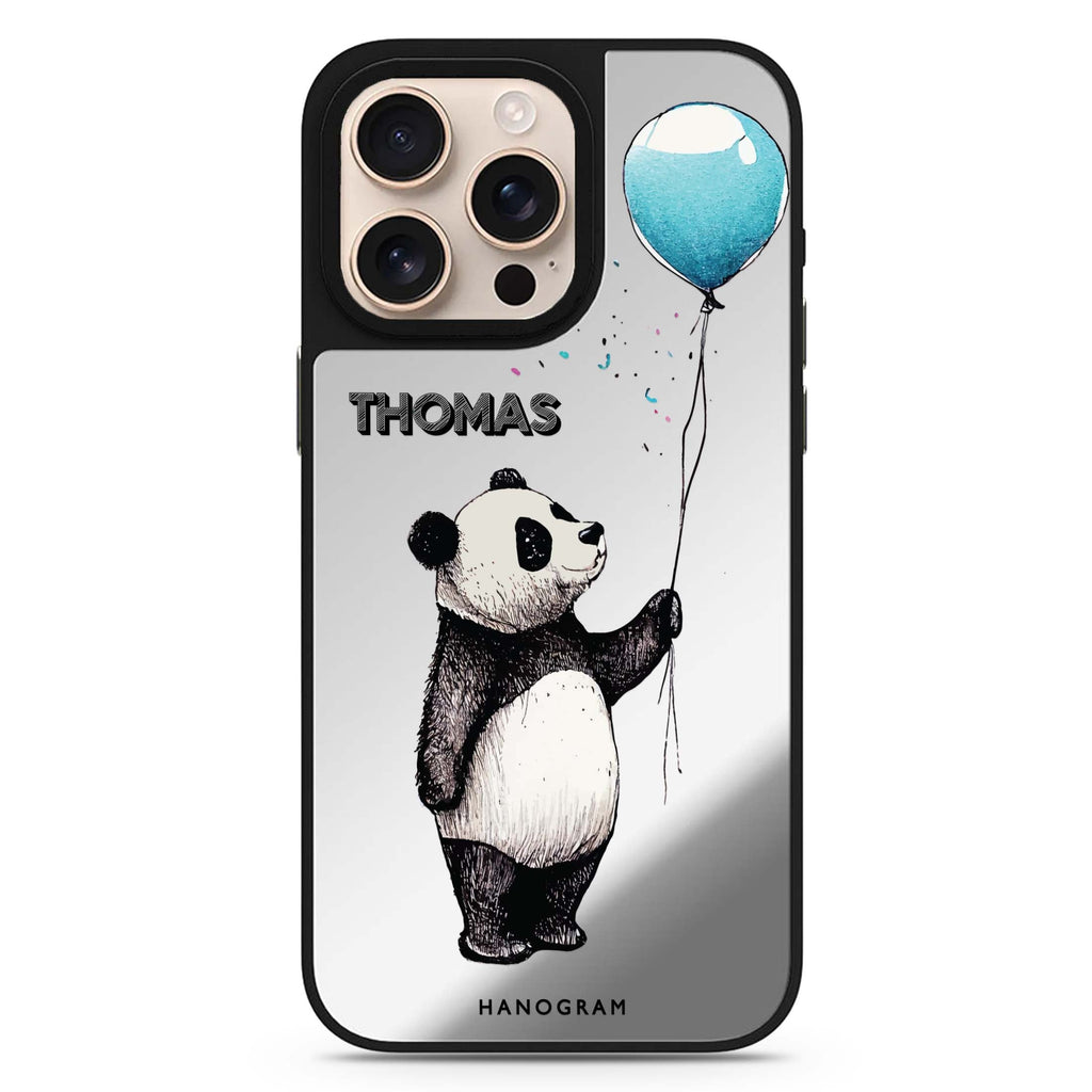 Reflective iPhone 16 Pro Mirror Case – Little Panda Design