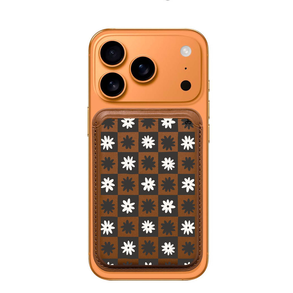Flowers MagSafe wallet for iPhone, slim magnetic card holder, main view