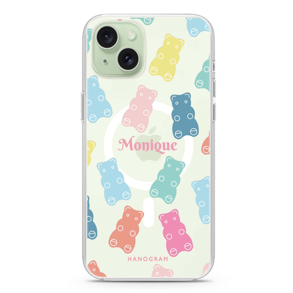 Sweet Dream Bear iPhone 15 Plus MagSafe Compatible Ultra Clear Case