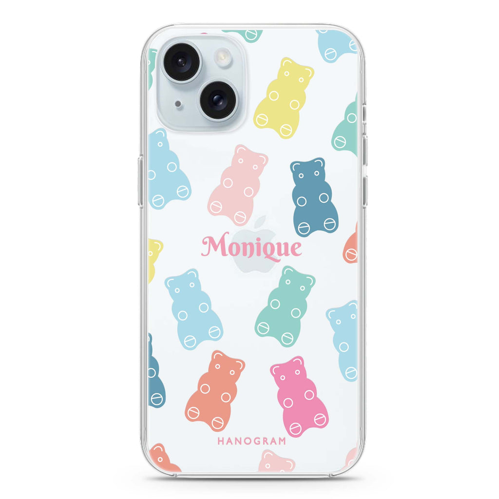Sweet Dream Bear iPhone 15 plus Ultra Clear Case