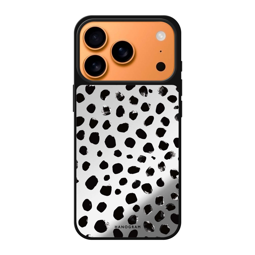 Classic Dalmatian Spots dog animal pattern iPhone 17 Pro Max mirror case