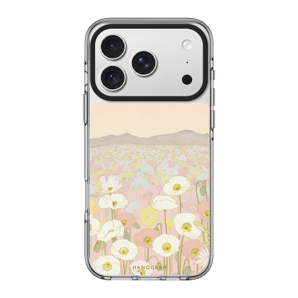 Poppies at First Blush iPhone 18 Pro Max Ultra Clear Case - Image 1