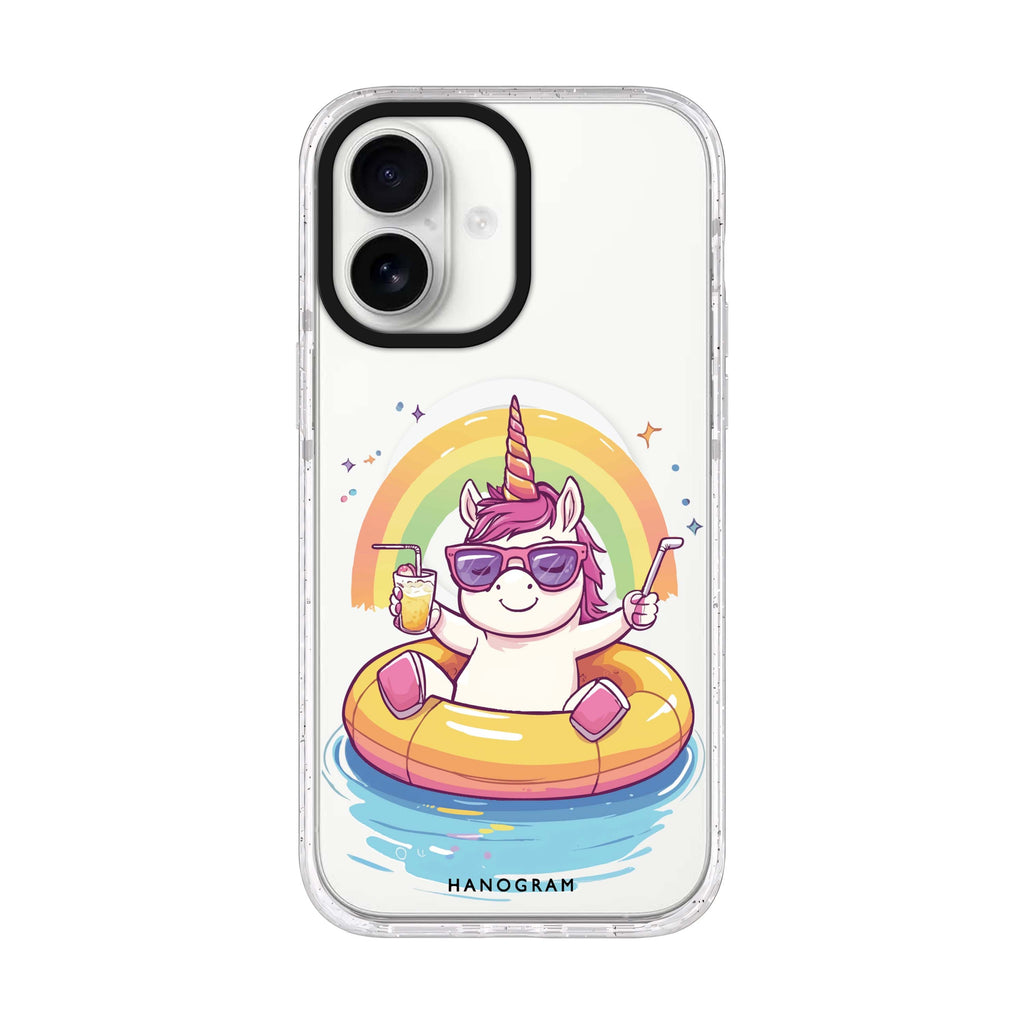 Floaticorn iPhone 17 ultra clear MagSafe case, front product view