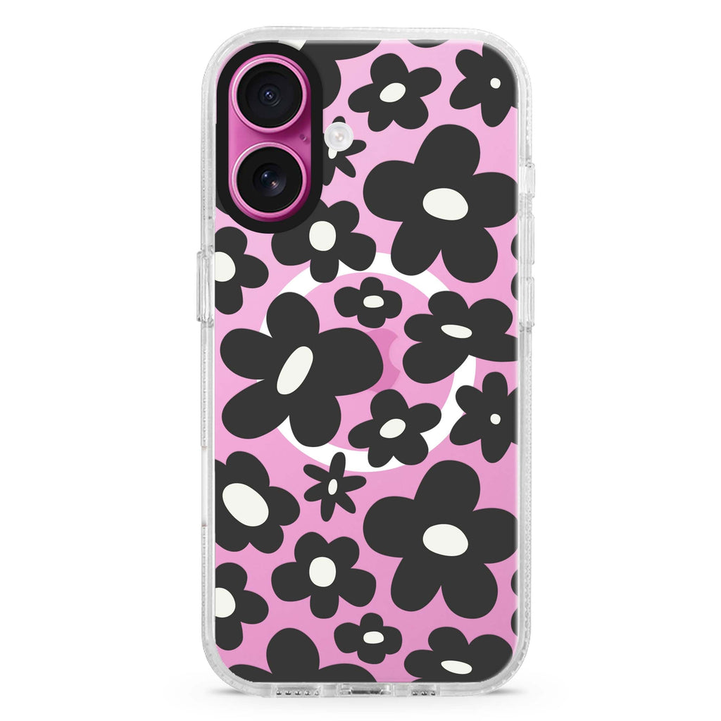 Flowers MagSafe Compatible iPhone 16 Ultra Clear Case - Personalized and Stylish Protection