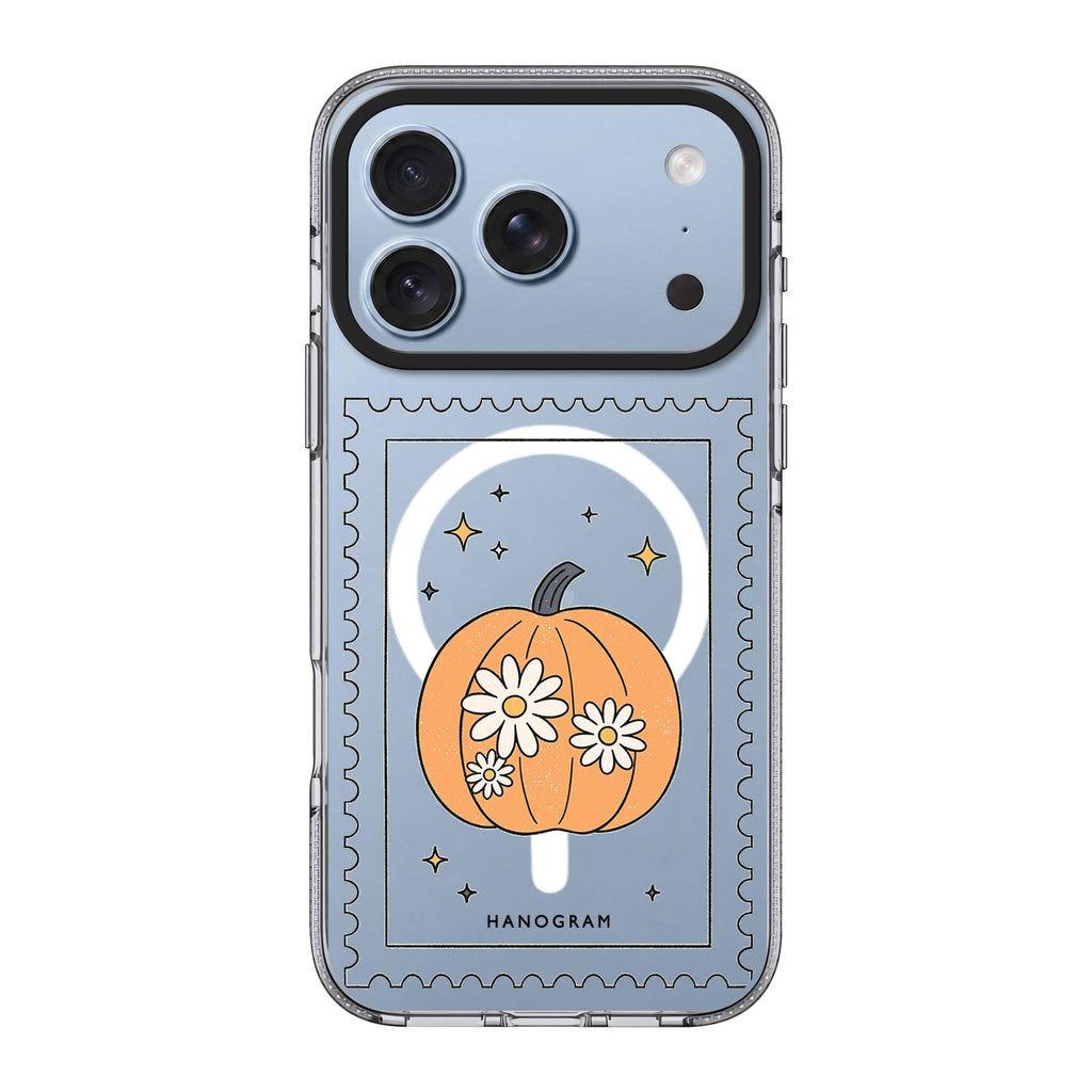 Postmarked Pumpkin iPhone 18 Pro Max Ultra Clear Case - Image 1