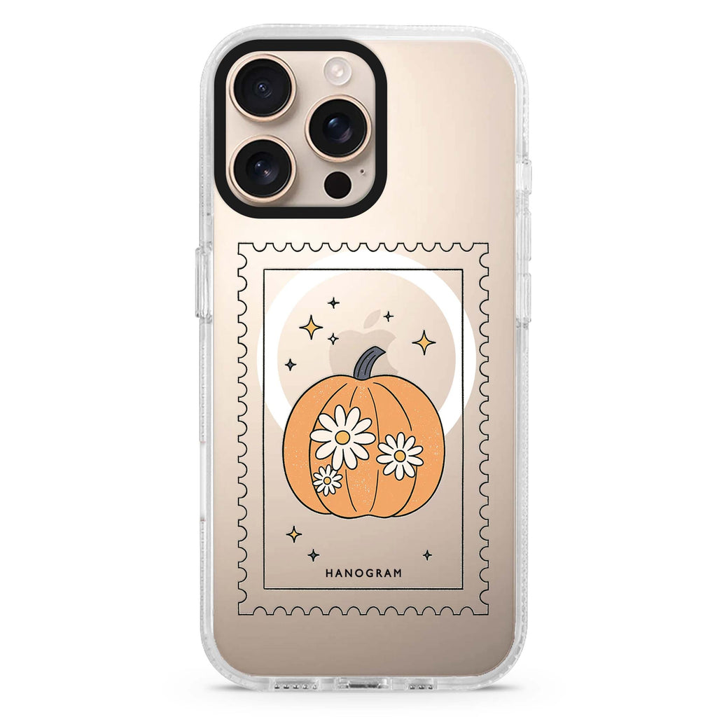 Postmarked Pumpkin MagSafe Compatible Ultra Clear Case for iPhone 16 Pro Max - main view