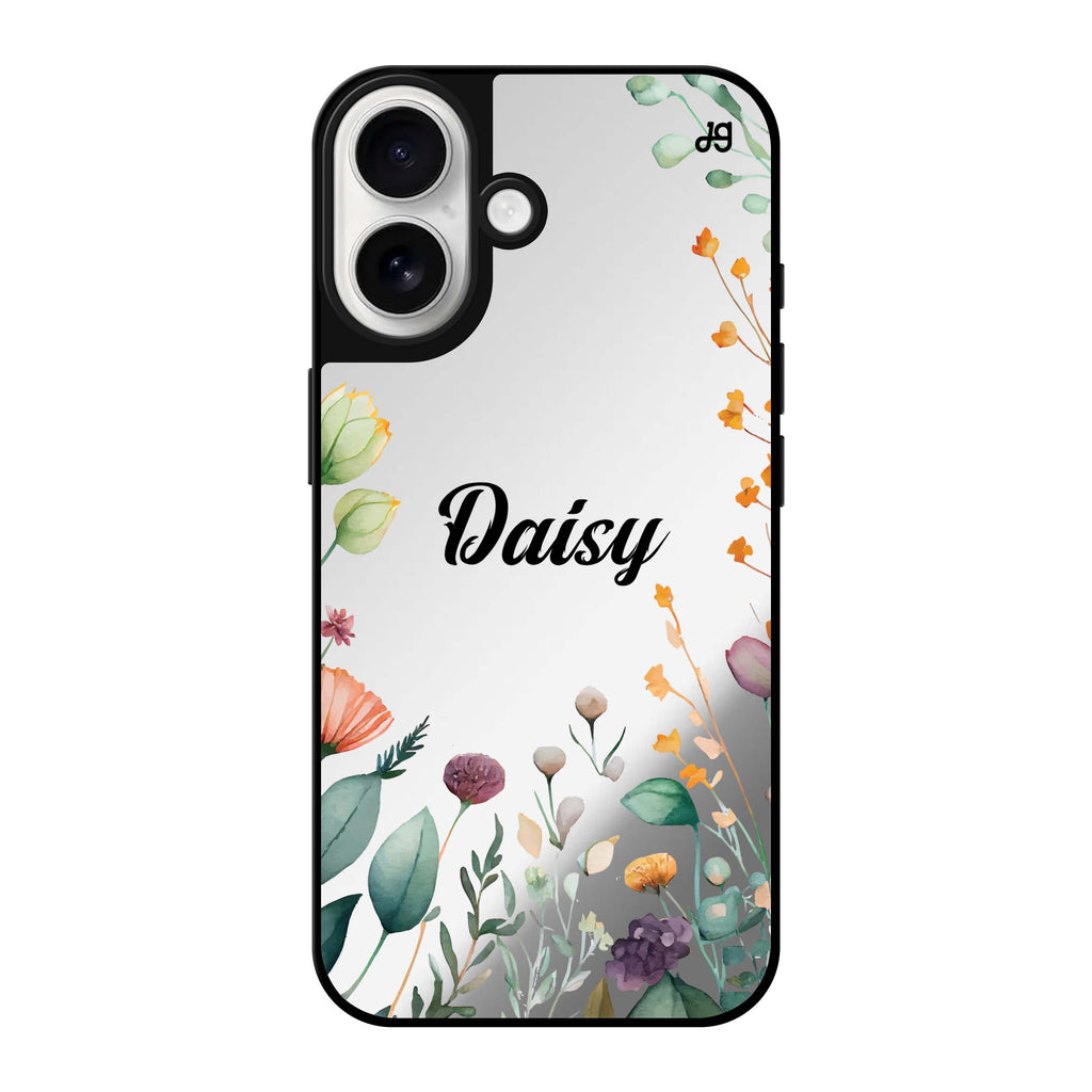 Reflective iPhone 16 Mirror Case –Beautiful Garden Design