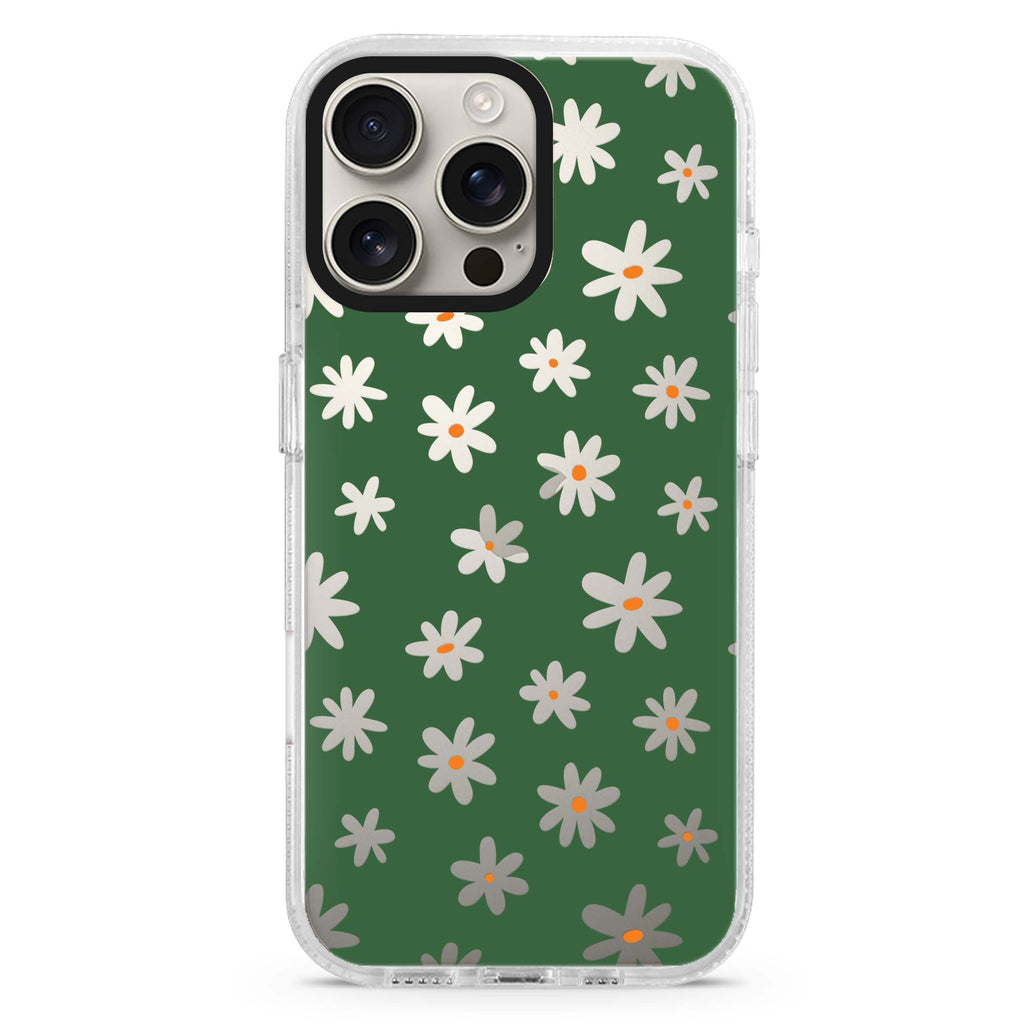 Flowers Pattern iPhone 16 Pro & 16 Pro Max Case - Personalized and Stylish Protection