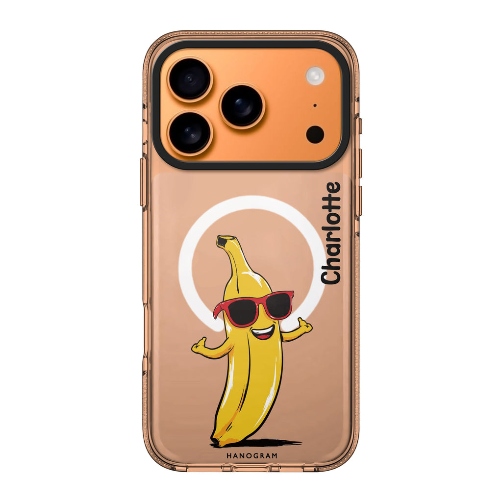 Chill Peel personalized name graphic iPhone 17 Pro Max ultra clear case