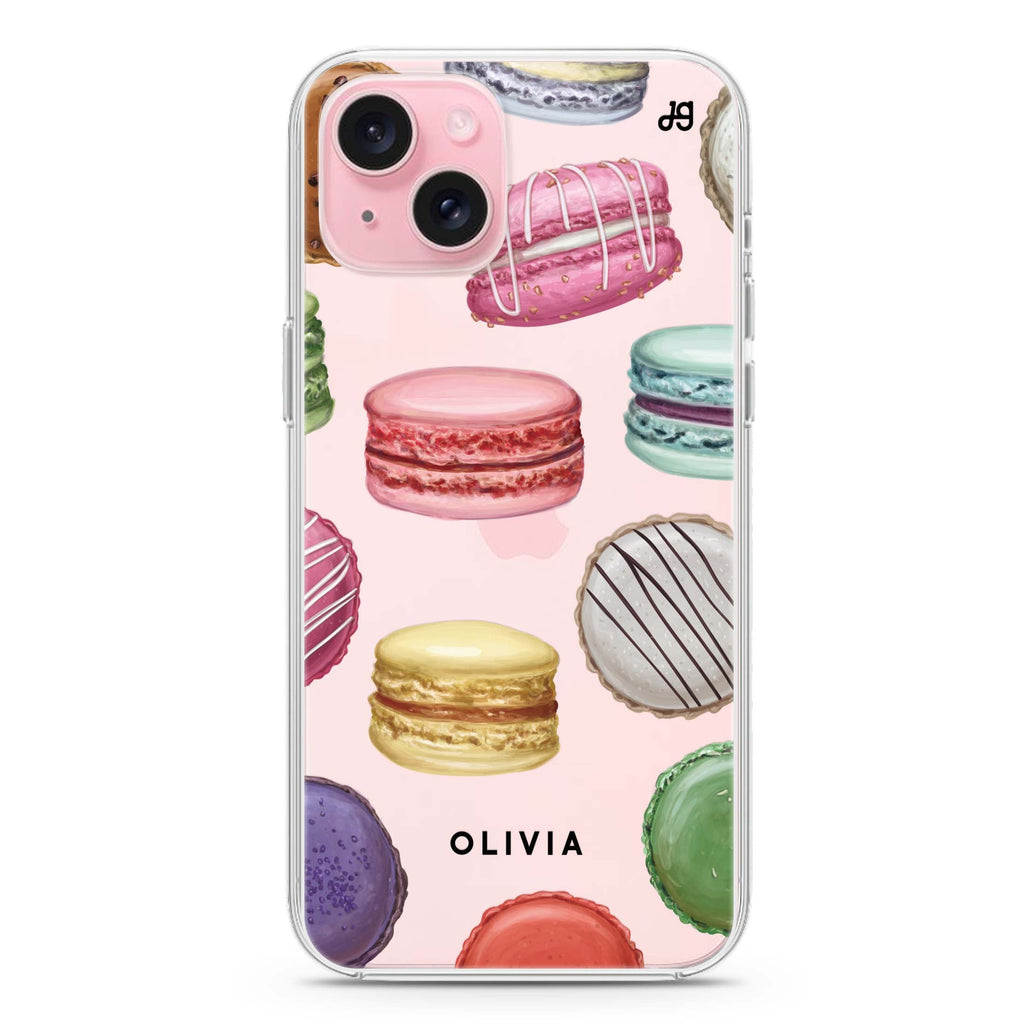 Macarons Land iPhone 15 plus Ultra Clear Case