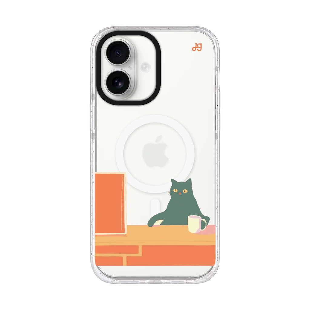 Couch Pawtato iPhone 17 ultra clear MagSafe case, front product view