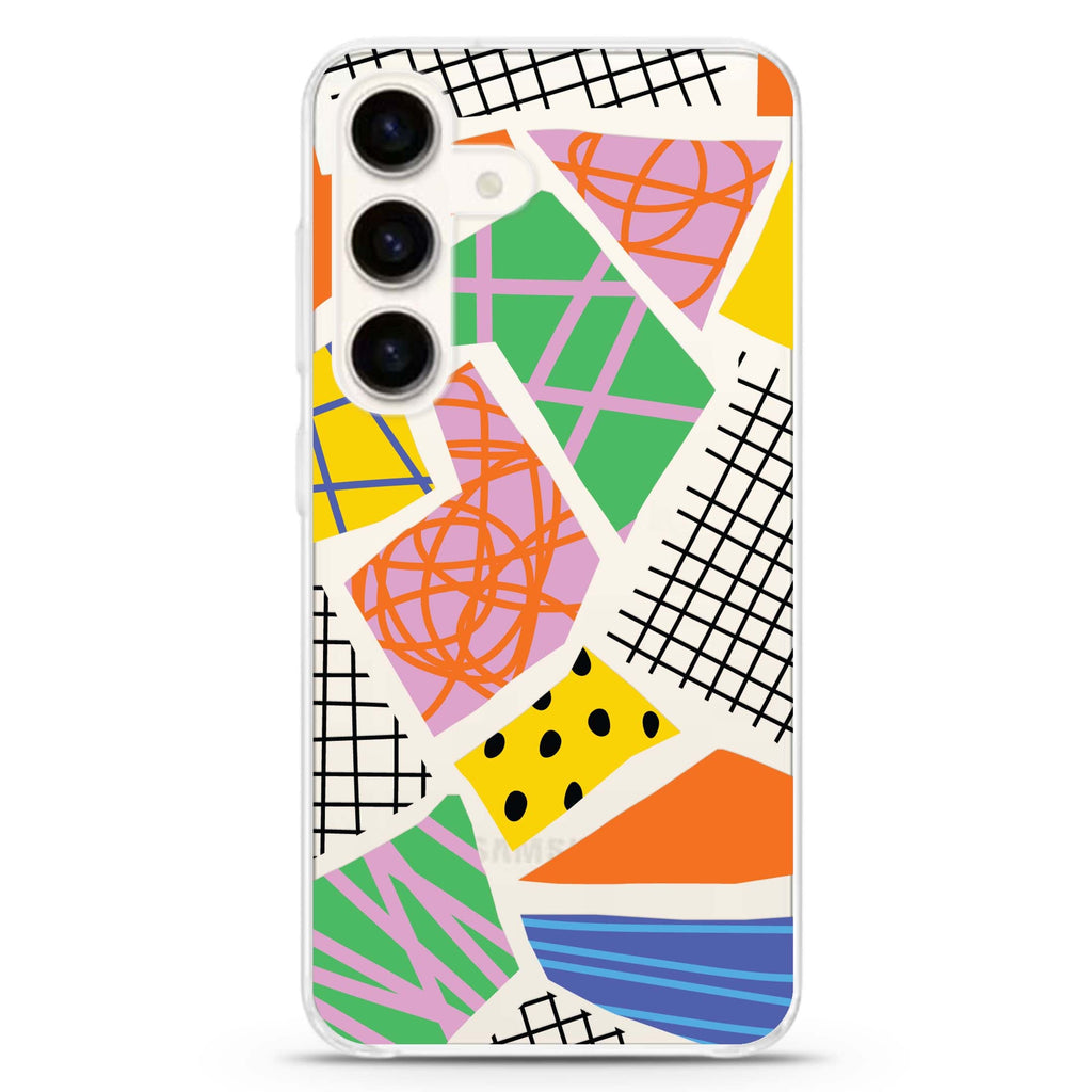 Flowers Pattern Samsung Galaxy Ultra Clear Case