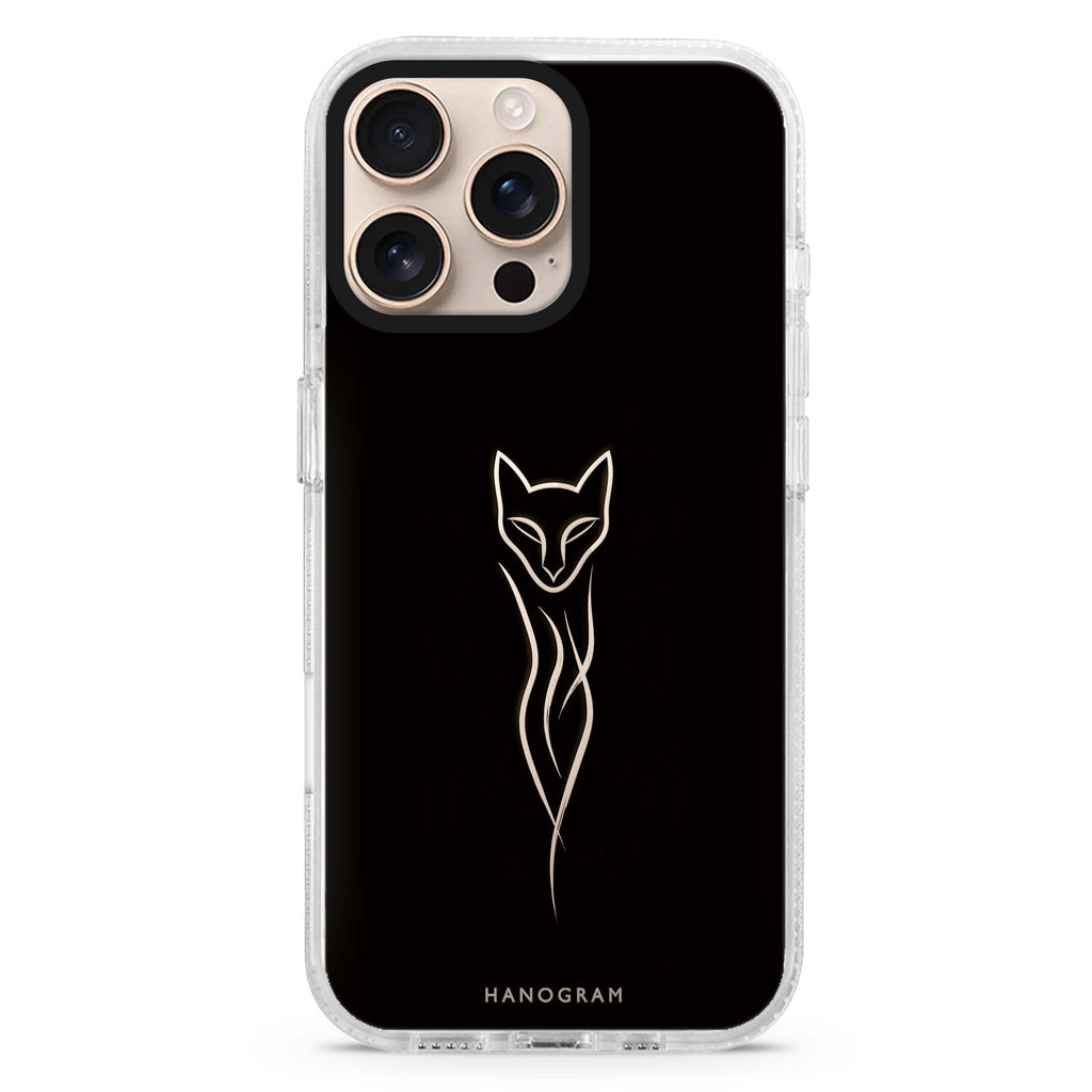 Fox in a Single Stroke iPhone 16 Pro Max Ultra Clear Case - front view