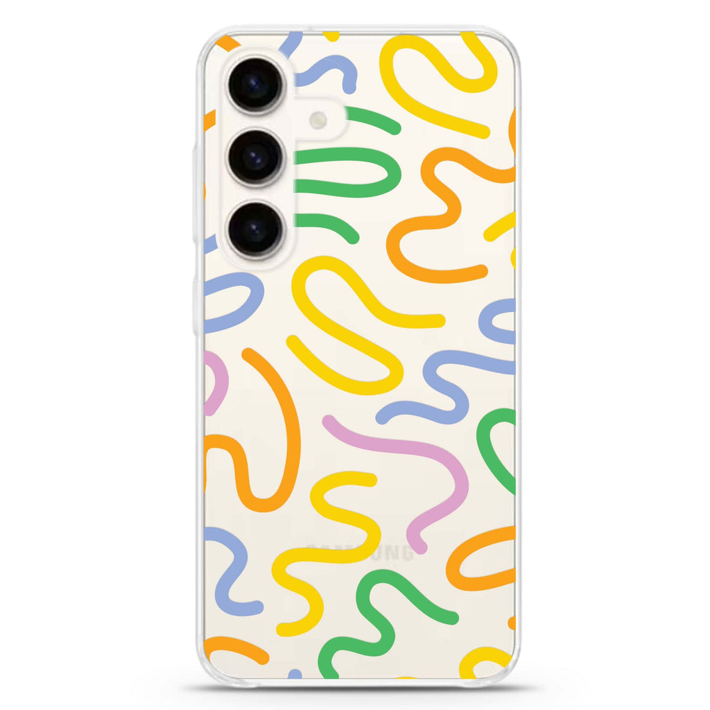 Abstract Doodles Samsung Galaxy Ultra Clear Case