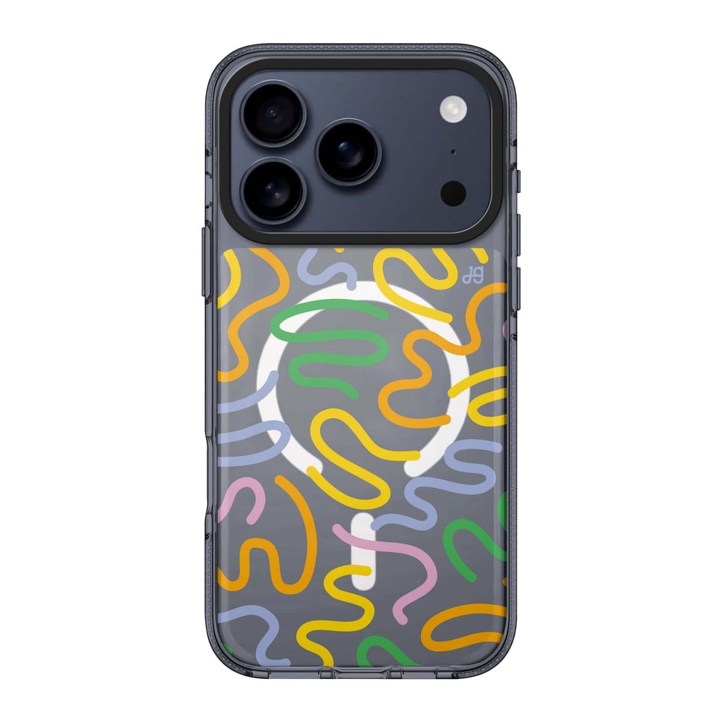 Abstract Doodles Style 4 abstract doodle iPhone 17 Pro Max ultra clear case