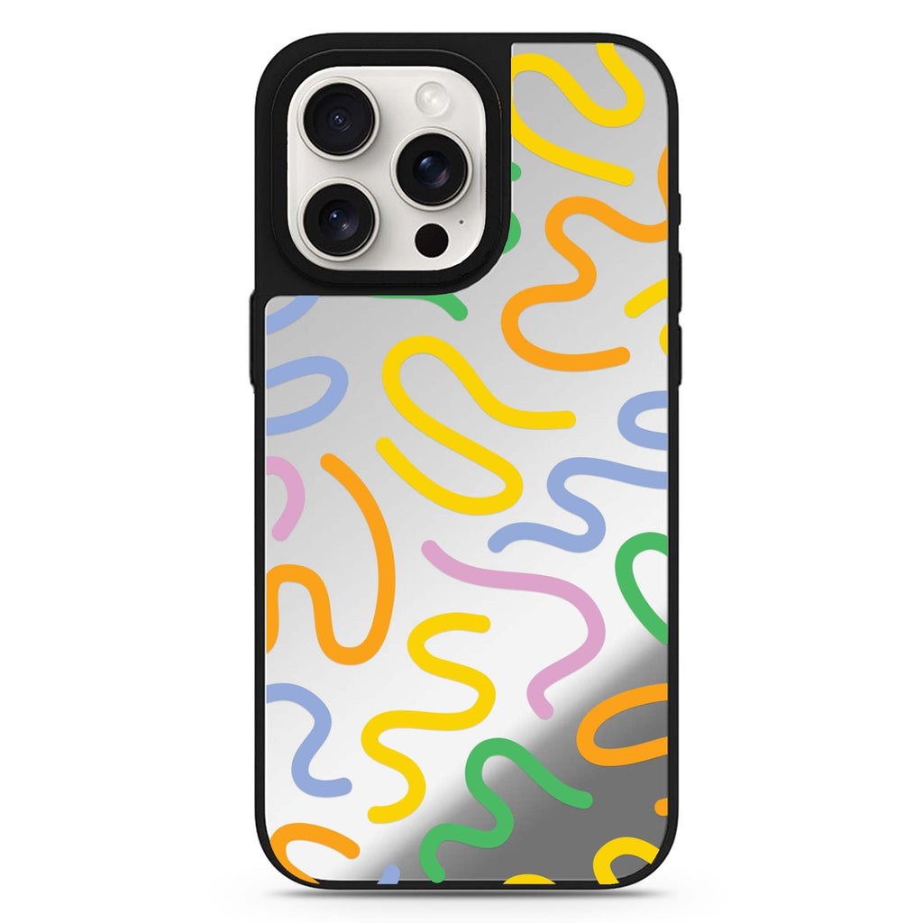 Abstract Doodles #2 MagSafe compatible mirror case for iPhone 16/15/14 Pro Max and Pro, main view