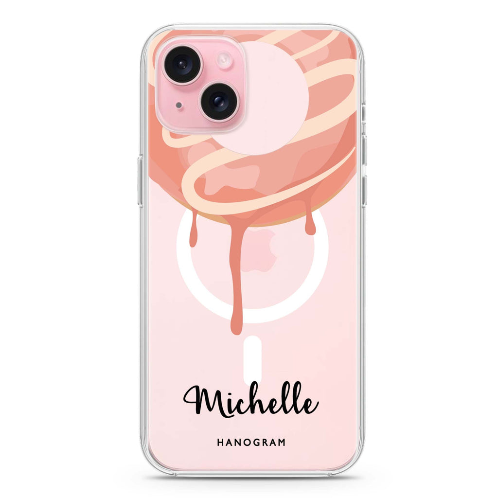 Yummy Donut I iPhone 15 Plus MagSafe Compatible Ultra Clear Case