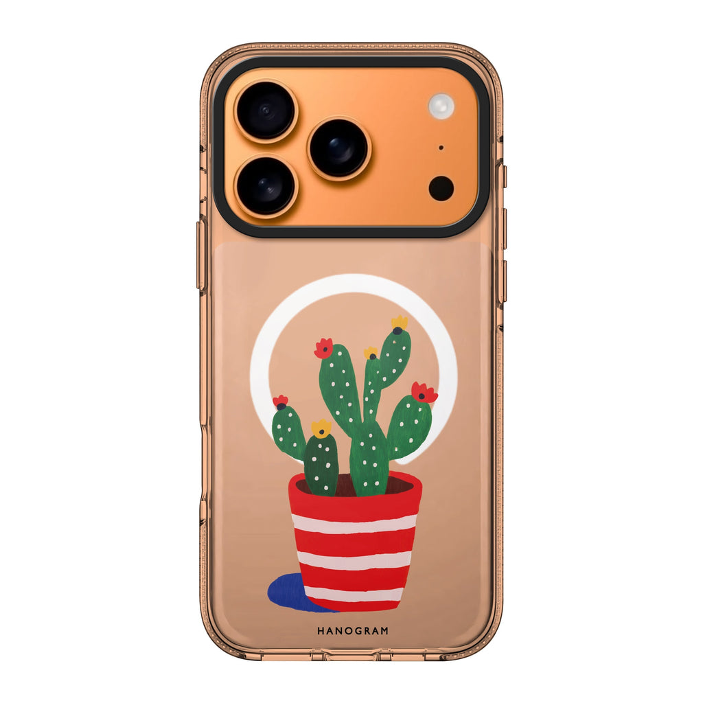 Spiky Friend graphic iPhone 17 Pro Max ultra clear case