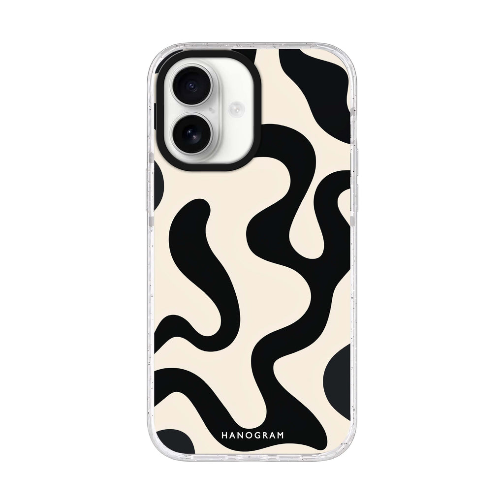 Interlock Noir iPhone 17 ultra clear MagSafe case, front product view