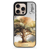 Tree personalized name sleek reflective design iPhone 16/15/14 Pro Max & Pro mirror case