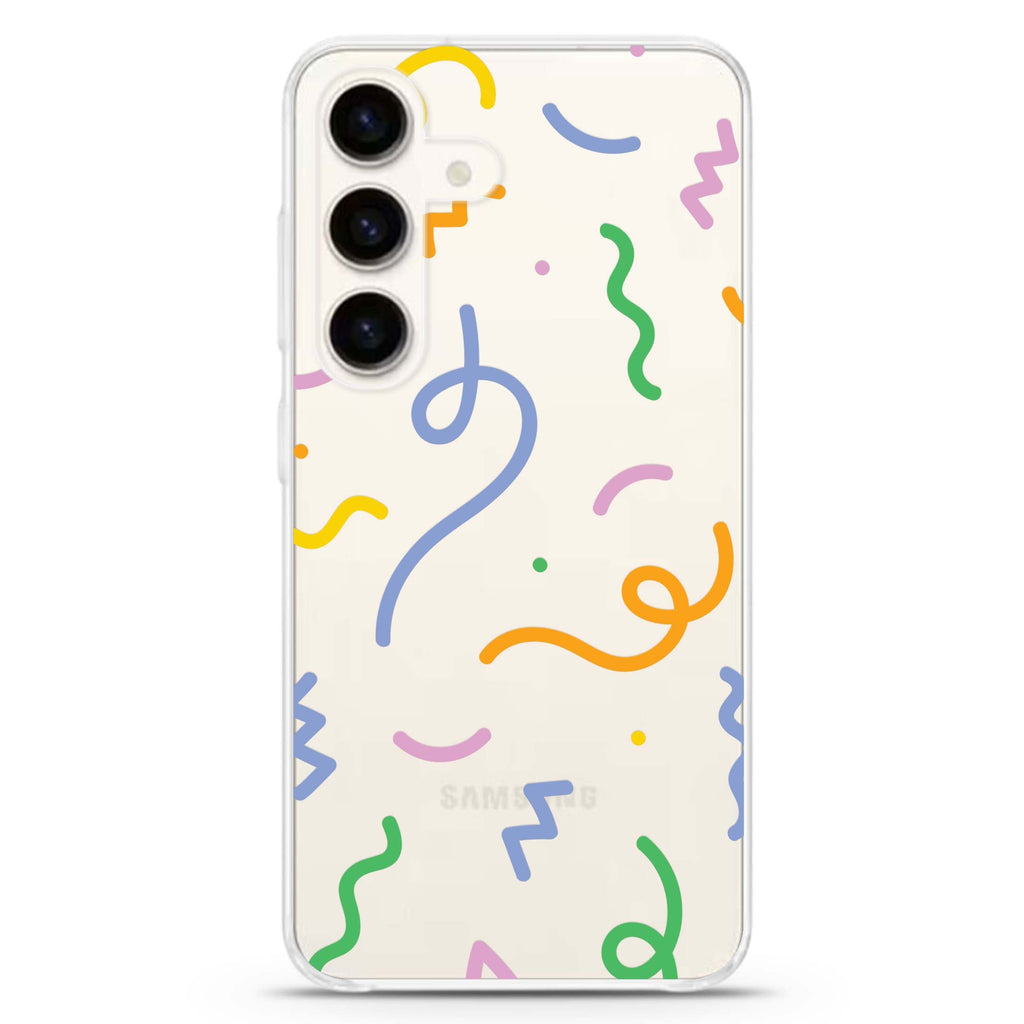 Abstract Doodles Samsung Galaxy Ultra Clear Case