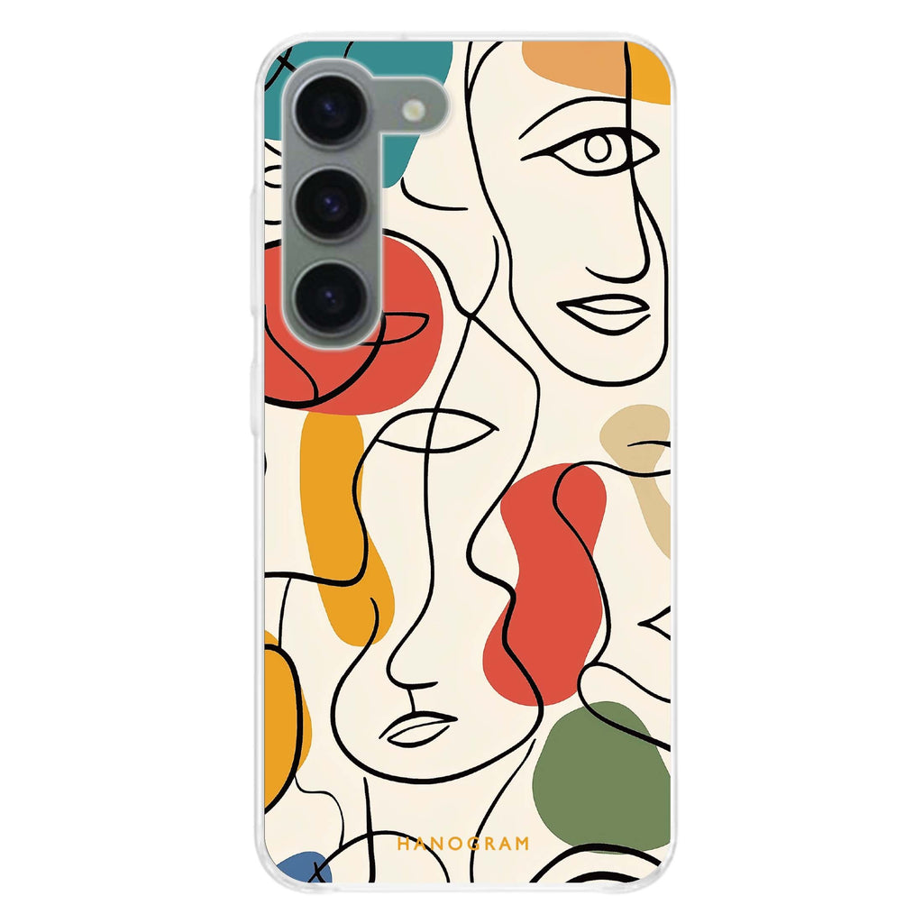 Faces of Joy Samsung Galaxy Ultra Clear Case