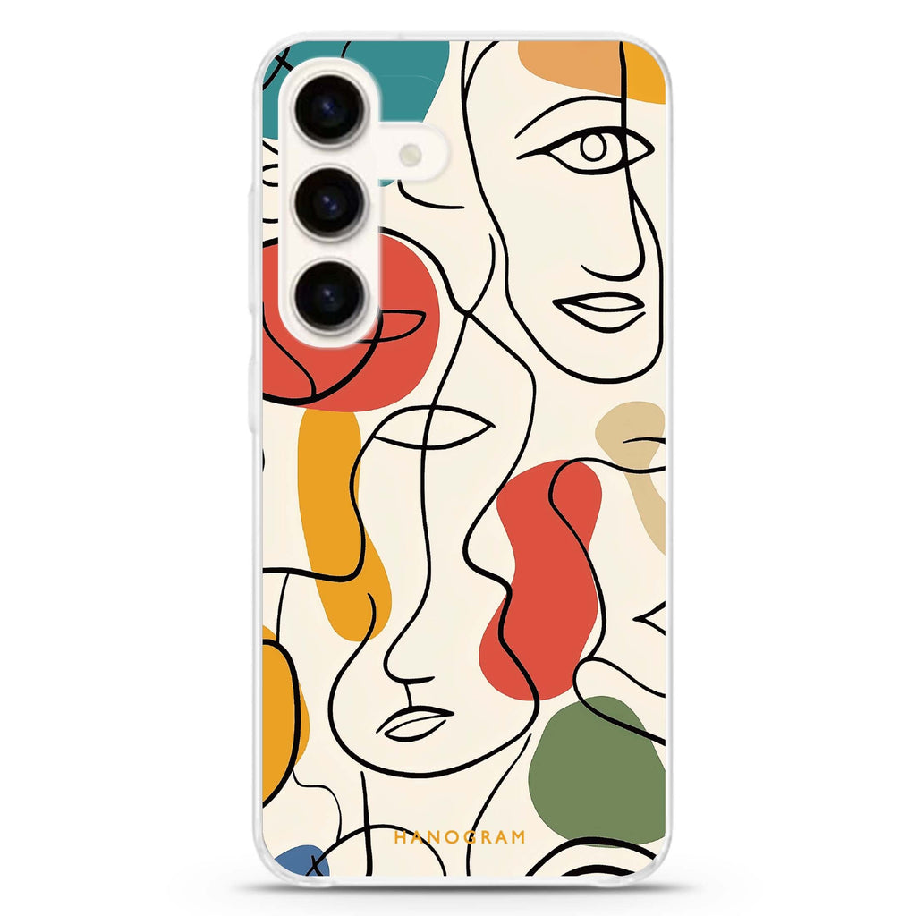 Faces of Joy Samsung Galaxy Ultra Clear Case