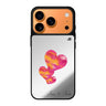 Red Hearts #2 personalized name red valentines heart romantic iPhone 17 Pro Max mirror case