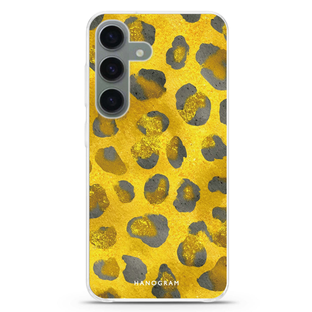 Golden Luxe Leopard Samsung Galaxy Ultra Clear Case