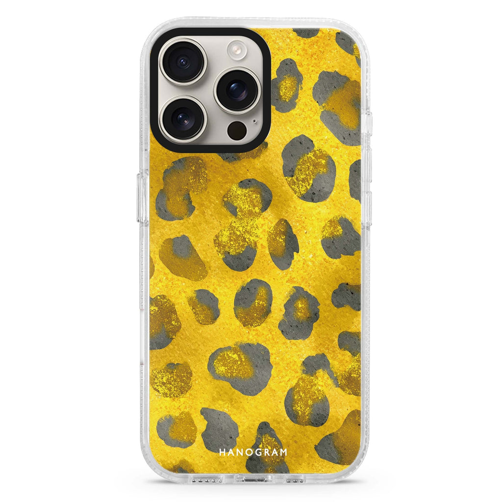 Golden Luxe Leopard iPhone Ultra Clear Case