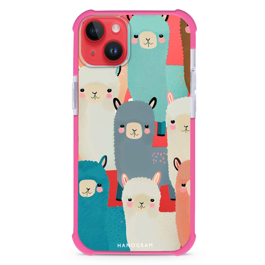 Cute Alpaca iPhone 15 Plus Ultra Shockproof Case
