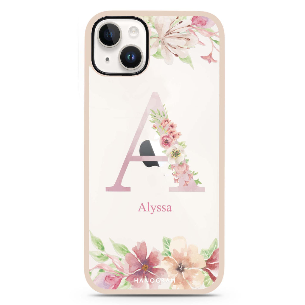 Monogram & Floral Impact Guard Bumper Case
