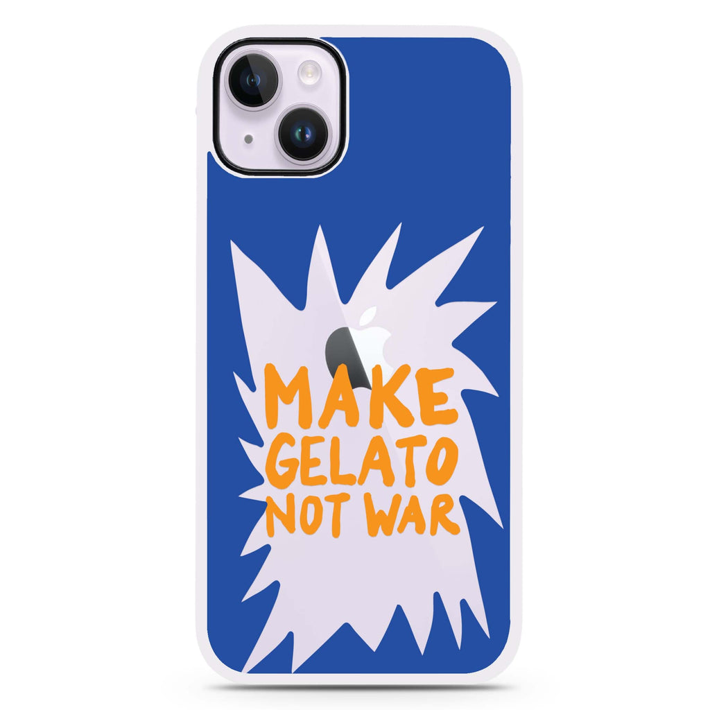 Make Gelato Not War iPhone 15 Impact Guard Bumper Case