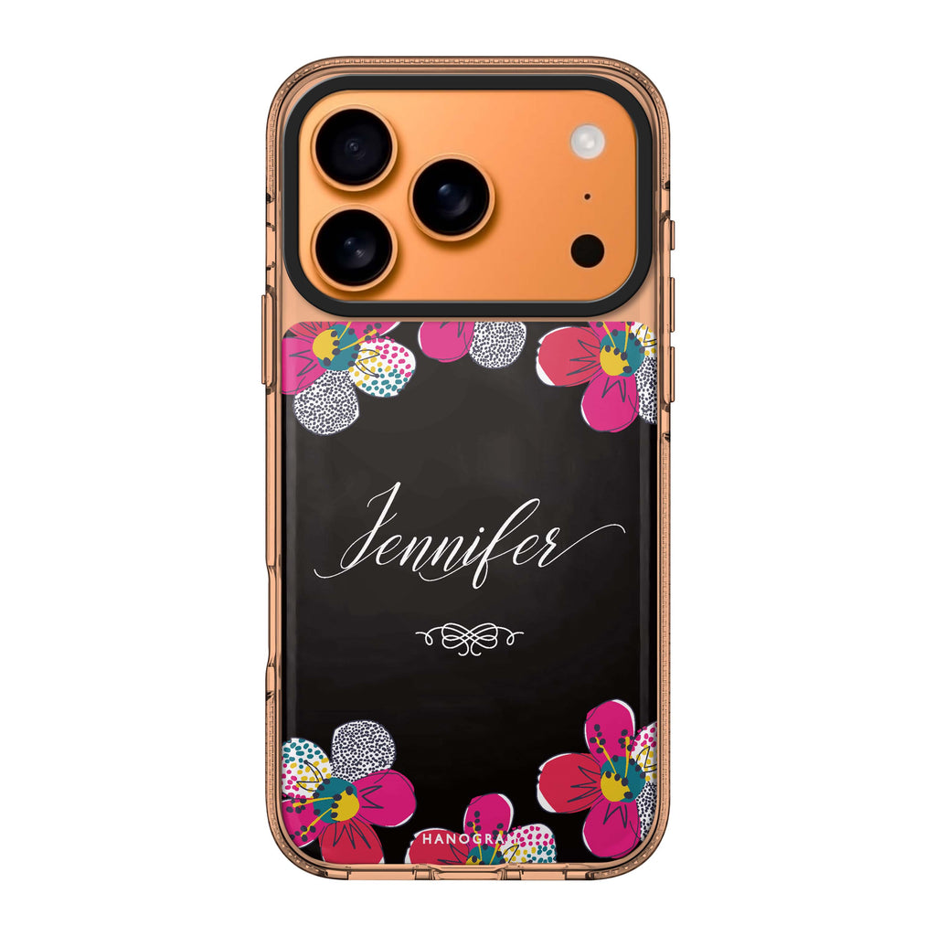 Stunning Floral personalized name flower floral spring iPhone 17 Pro Max ultra clear case