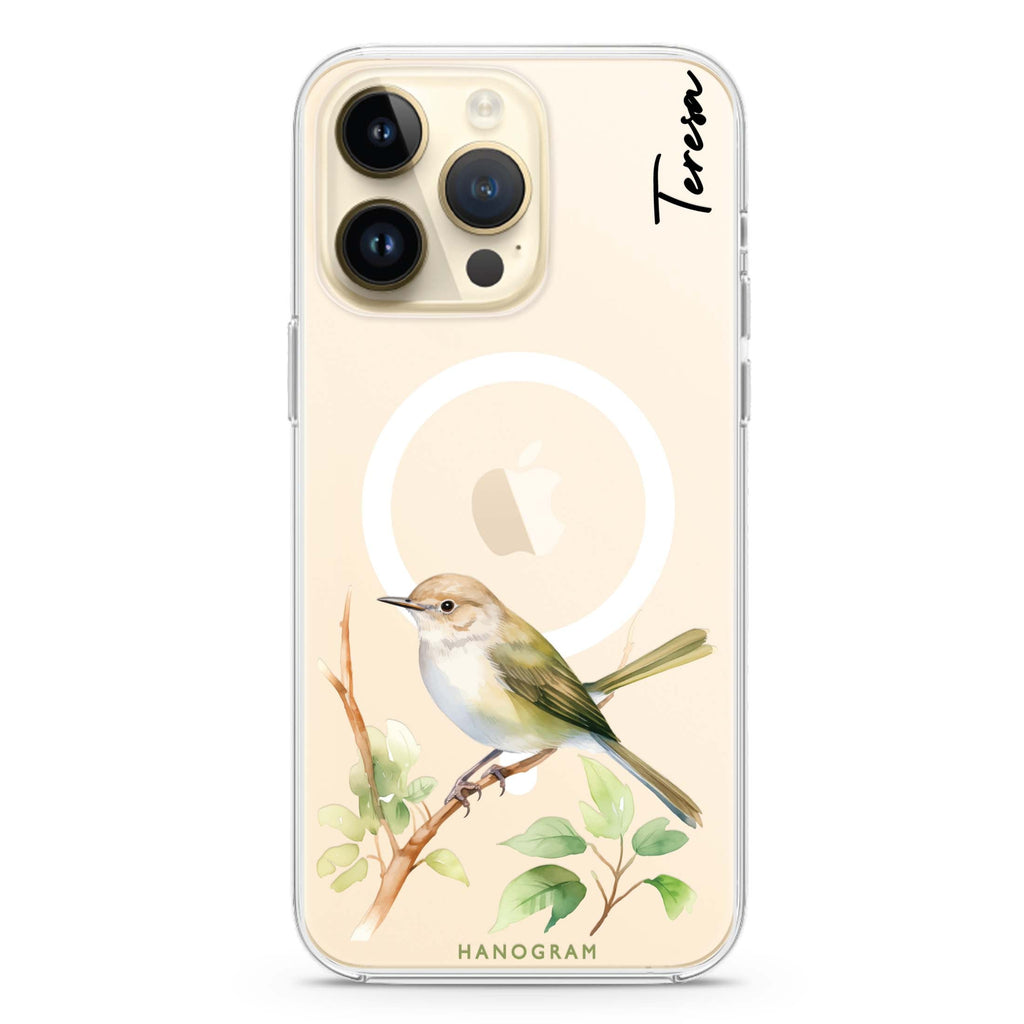 Warbler Whisper iPhone 14 Pro Max MagSafe Compatible Ultra Clear Case