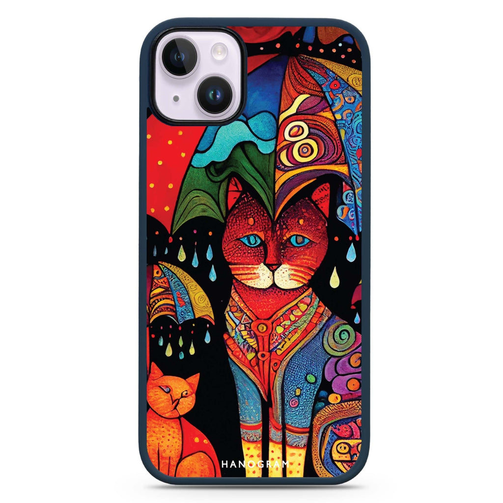 Raining Cat iPhone 15 Plus Impact Guard Bumper Case