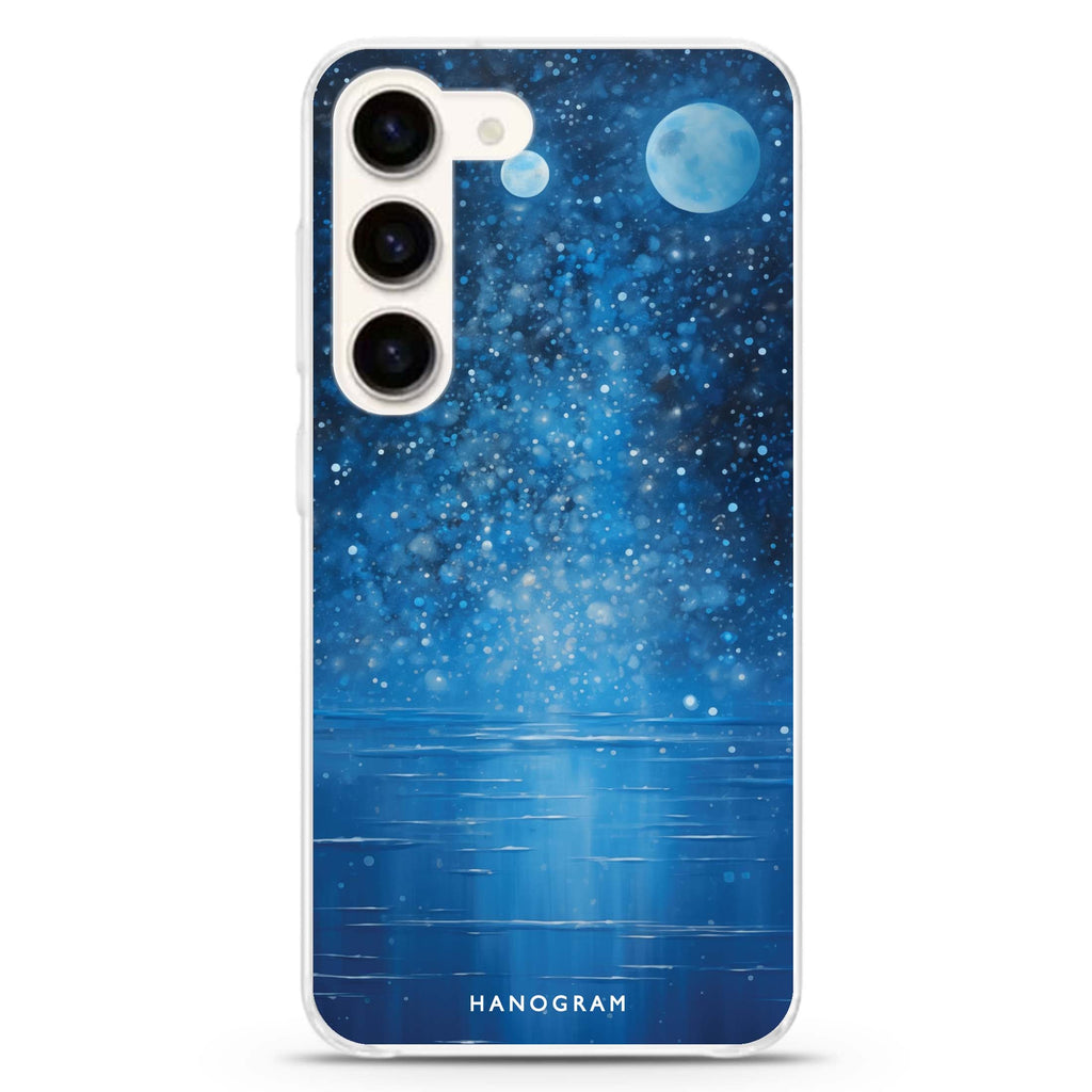 Lunar Azure ultra-clear case for Samsung Galaxy S23/S22, front view