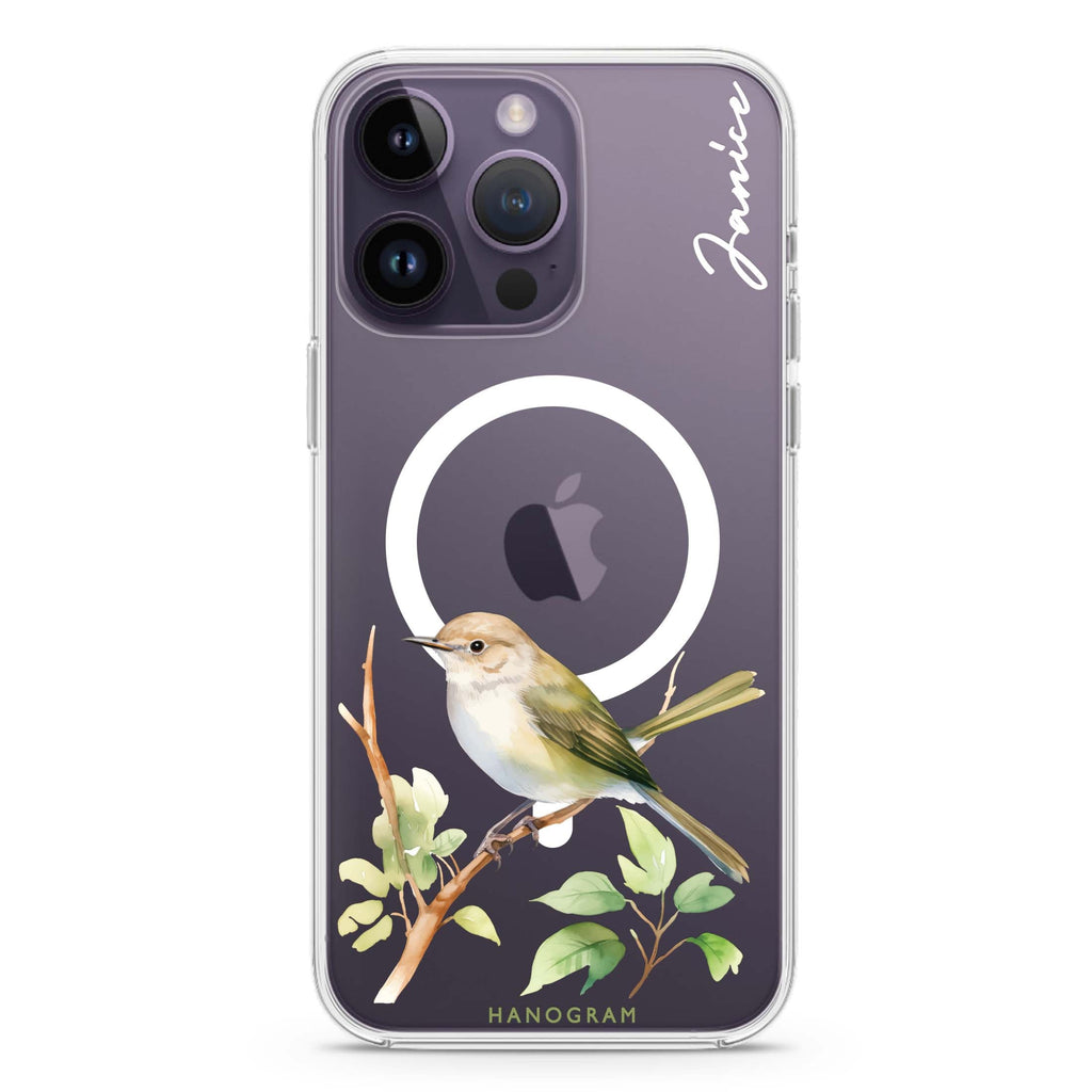 Warbler Whisper iPhone 13 Pro MagSafe Compatible Ultra Clear Case