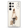 Weekend Stroll personalized name Samsung Galaxy S26/S25/S24/S23/S22 Ultra ultra clear case, transparent design, main view