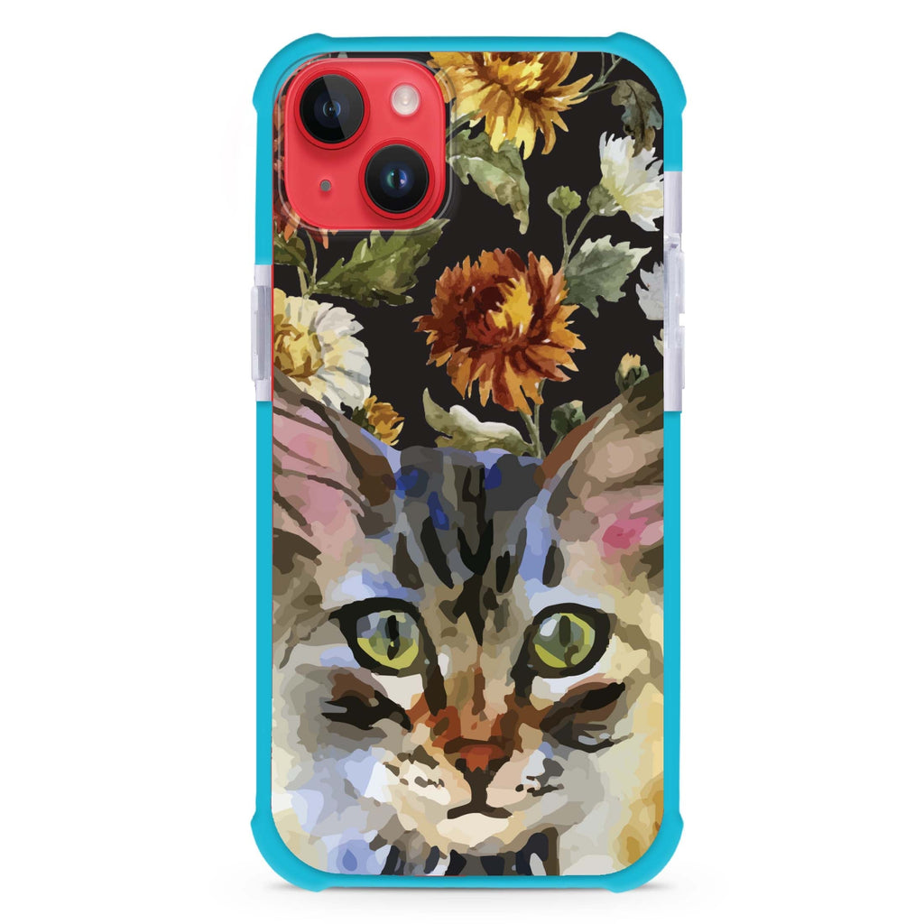Watercolour Cat iPhone 15 Plus MagSafe Compatible Ultra Shockproof Case