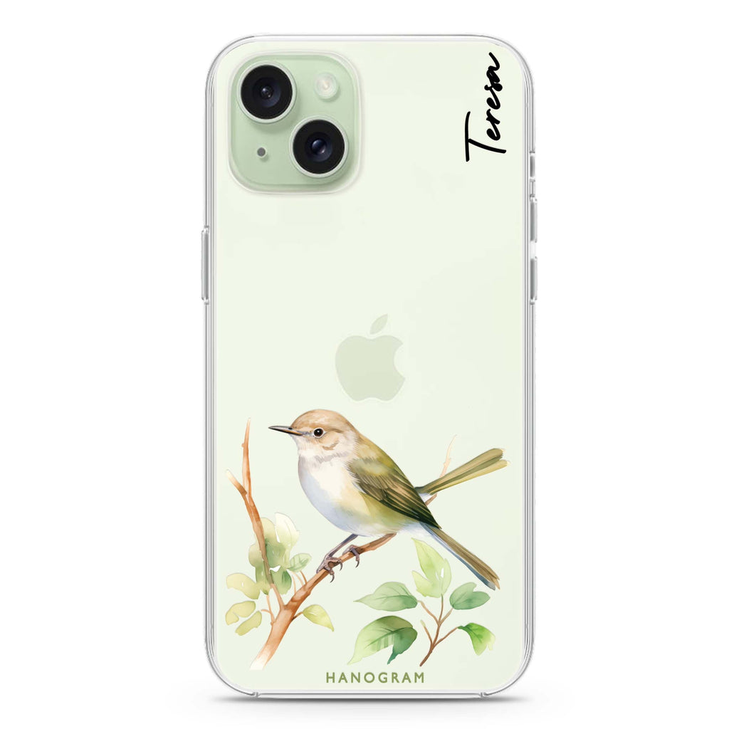 Warbler Whisper iPhone 15 Plus Ultra Clear Case