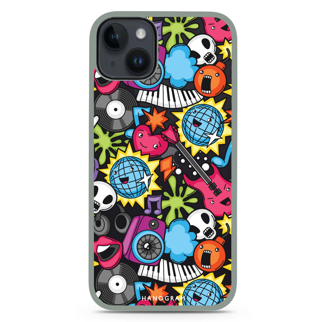 Music Time iPhone 15 Plus Impact Guard Bumper Case
