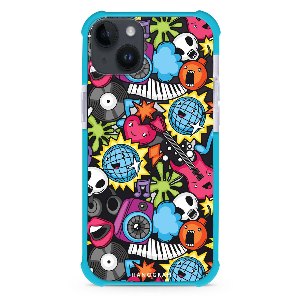 Music Time iPhone 15 Plus MagSafe Compatible Ultra Shockproof Case