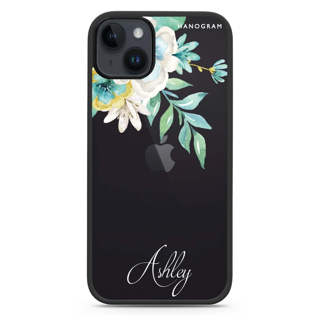 Watercolor Flowers iPhone 15 Plus Impact Guard Bumper Case